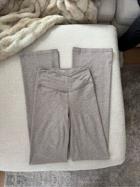 YPB Taupe Boot-Cut Yoga Pants